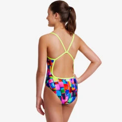 Funkita - Patch Panels - Girls Single Strap One Piece 8 Funkita - Patch Panels - Girls Single Strap One Piece -Swim and Beyond funkita patch panels girls single strap one piece 4