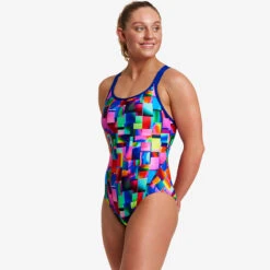 Funkita - Patch Panels - Ladies Eclipse One Piece -Swim and Beyond funkita patch panels ladies eclipse one piece 5
