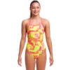 Funkita - Pinged Pink - Girls Tie Me Tight One Piece