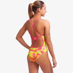 Funkita - Pinged Pink - Girls Tie Me Tight One Piece 8 Funkita - Pinged Pink - Girls Tie Me Tight One Piece -Swim and Beyond funkita pinged pink girls tie me tight one piece 4