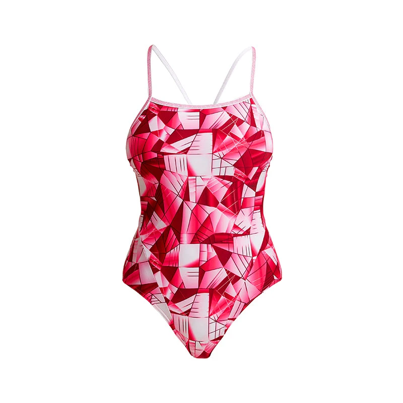 Funkita - Pink Pane - Ladies Single Strap One Piece 2 Funkita - Pink Pane - Ladies Single Strap One Piece - Image 2