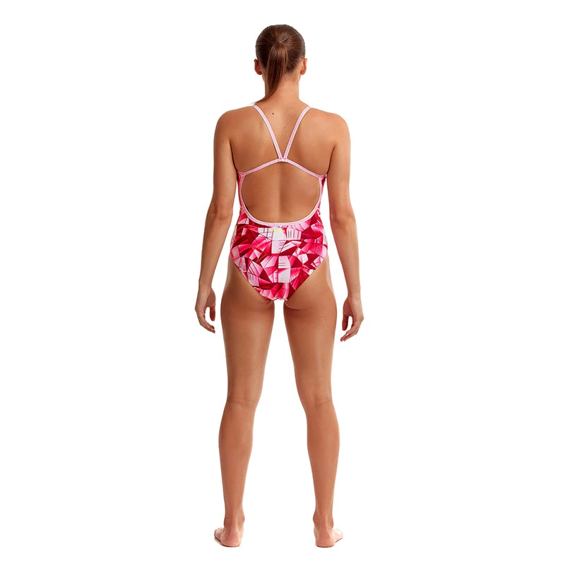 Funkita - Pink Pane - Ladies Single Strap One Piece 3 Funkita - Pink Pane - Ladies Single Strap One Piece - Image 3