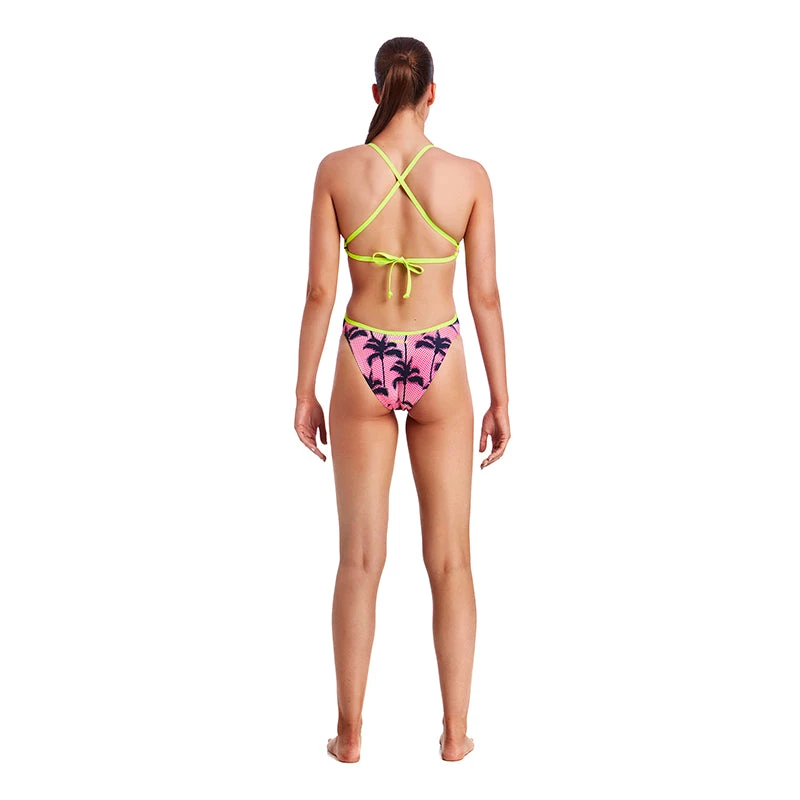 Funkita - Pop Palms - Ladies Cut Away Tie Back One Piece 3 Funkita - Pop Palms - Ladies Cut Away Tie Back One Piece - Image 3
