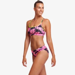 Funkita - Pop Palms - Ladies Sports Top -Swim and Beyond funkita pop palms ladies sports top 5