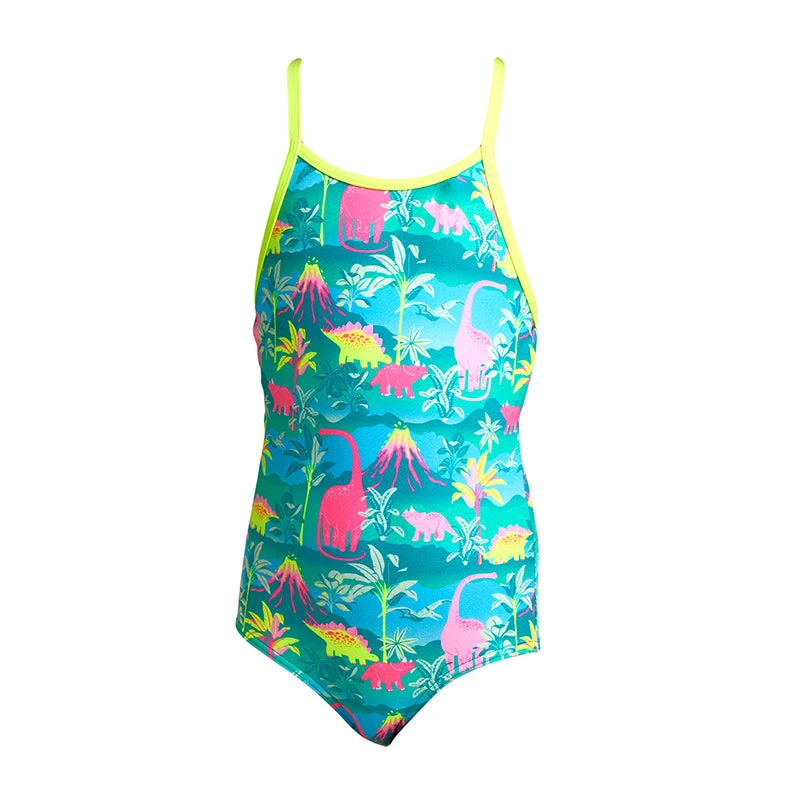 Funkita - Prehistoric Party - Toddler Girls Printed One Piece 2 Funkita - Prehistoric Party - Toddler Girls Printed One Piece - Image 2