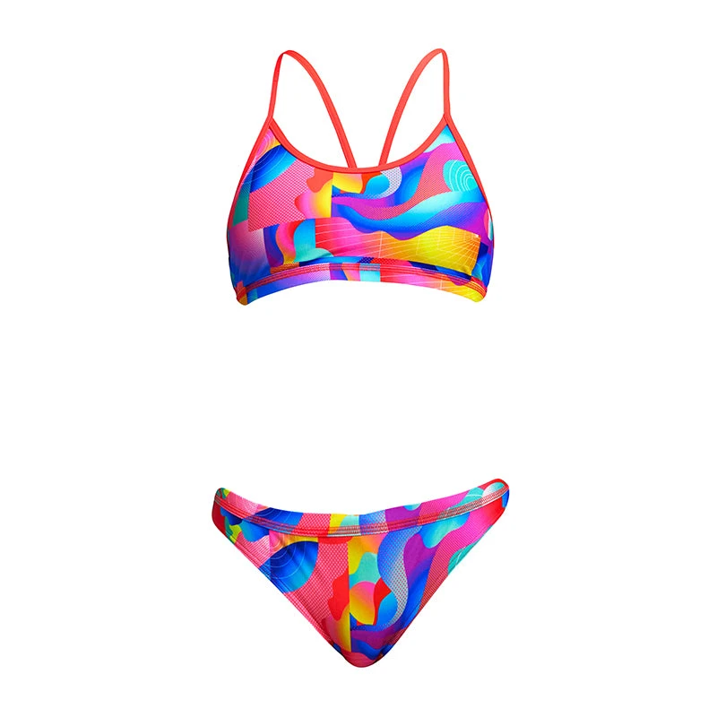 Funkita - Radar Rage - Girls Racerback Two Piece 2 Funkita - Radar Rage - Girls Racerback Two Piece - Image 2