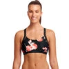 Funkita - Rose Garden - Ladies Hold Steady Crop Top