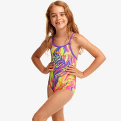 Funkita - Run Wild - Toddlers Girls Printed One Piece -Swim and Beyond funkita run wild toddlers girls printed one piece 5