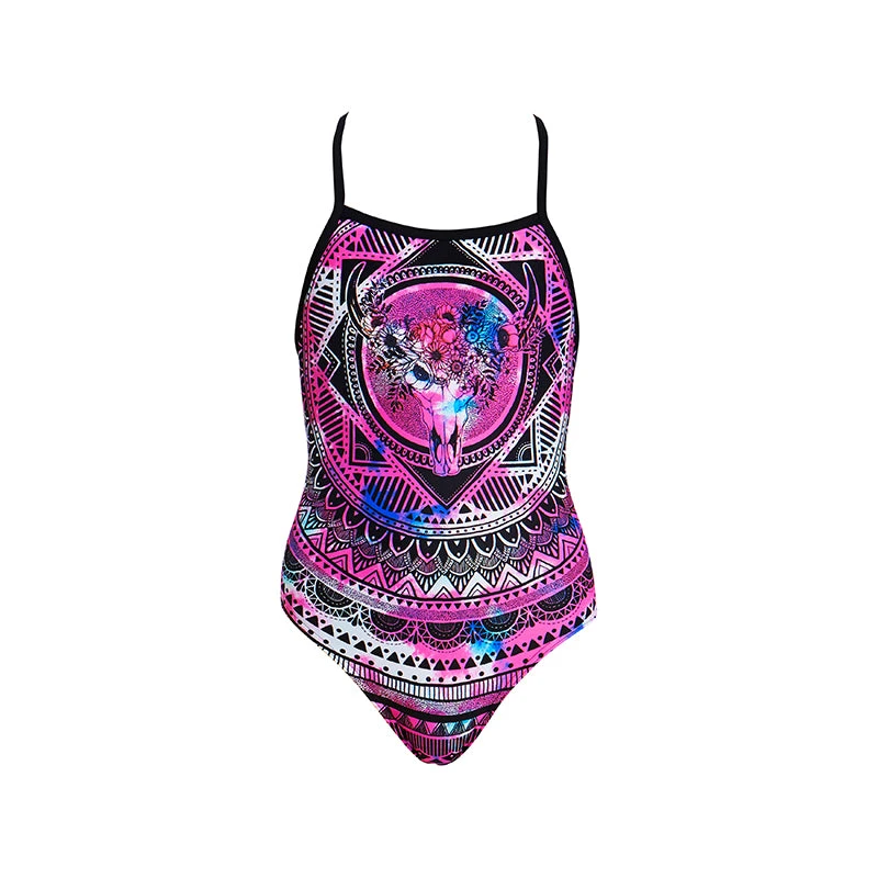 Funkita - Skull Swim - Girls Strapped In One Piece 2 Funkita - Skull Swim - Girls Strapped In One Piece - Image 2