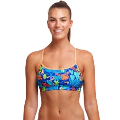Funkita - Slothed - Ladies Swim Crop Top
