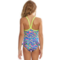 Funkita - Slug Hugs - Toddler Girls Eco Belted Frill One Piece -Swim and Beyond funkita slug hugs toddler girls eco belted frill one piece 3