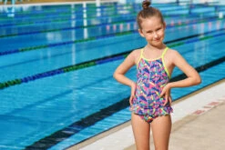 Funkita - Slug Hugs - Toddler Girls Eco Belted Frill One Piece -Swim and Beyond funkita slug hugs toddler girls eco belted frill one piece 5