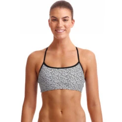 Funkita - Speckled - Ladies Swim Crop Top