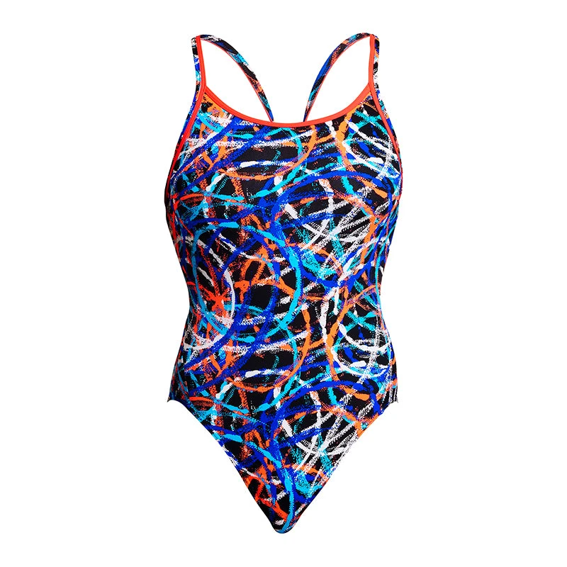 Funkita - Spin Doctor - Ladies Diamond Back One Piece 2 Funkita - Spin Doctor - Ladies Diamond Back One Piece - Image 2