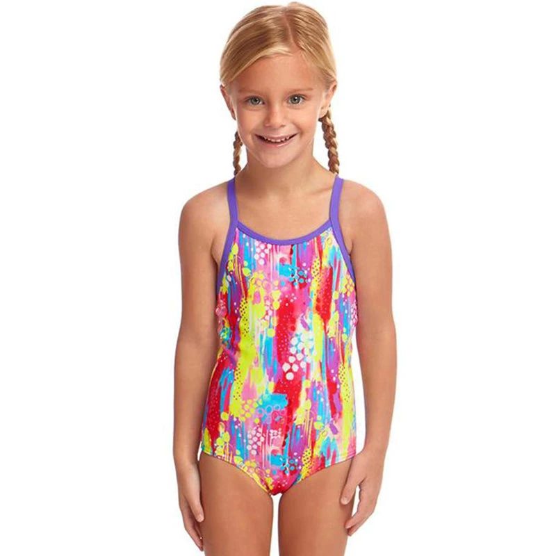 Funkita - Splat Stat - Toddler Girls Printed One Piece 1 Funkita - Splat Stat - Toddler Girls Printed One Piece