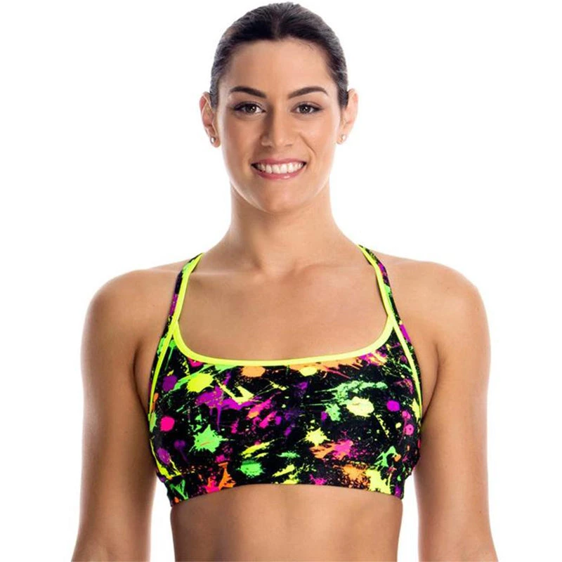 Funkita - Splatter Attack - Ladies Sports Top 1 Funkita - Splatter Attack - Ladies Sports Top