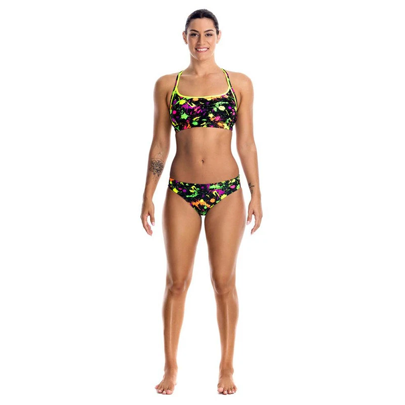 Funkita - Splatter Attack - Ladies Sports Top 4 Funkita - Splatter Attack - Ladies Sports Top - Image 4