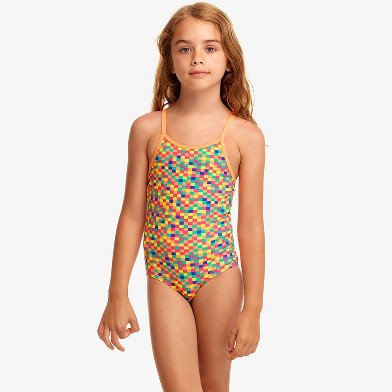Funkita - Square Stare - Toddlers Girls Printed One Piece 4 Funkita - Square Stare - Toddlers Girls Printed One Piece - Image 4