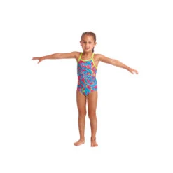 Funkita - Squeaky Squid - Toddler Girls Eco One Piece -Swim and Beyond funkita squeaky squid toddler girls eco one piece 3