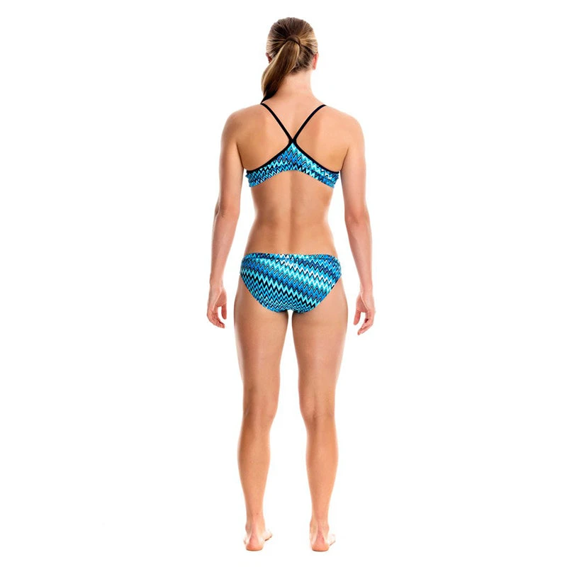 Funkita - Static Blur - Girls Racerback Two Piece 3 Funkita - Static Blur - Girls Racerback Two Piece - Image 3
