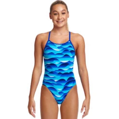 Funkita - Storm Buoy - Girls Eco Diamond Back One Piece