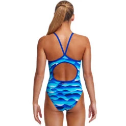 Funkita - Storm Buoy - Girls Eco Diamond Back One Piece -Swim and Beyond funkita storm buoy girls eco diamond back one piece 3