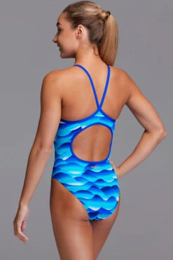 Funkita - Storm Buoy - Girls Eco Diamond Back One Piece -Swim and Beyond funkita storm buoy girls eco diamond back one piece 4