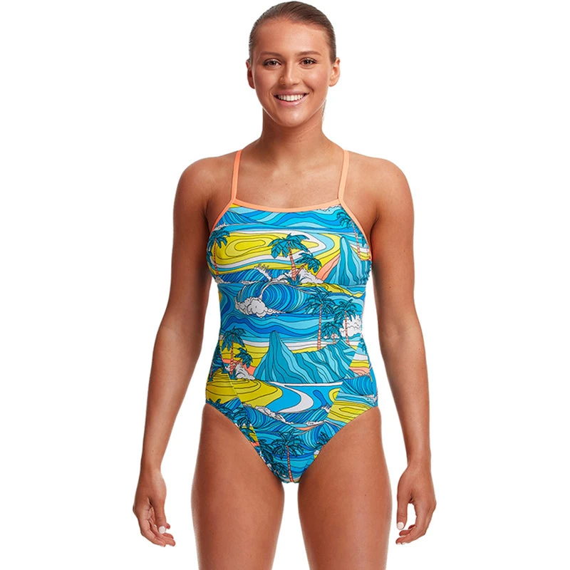 Funkita - Summer Bay - Ladies Eco Single Strap One Piece 1 Funkita - Summer Bay - Ladies Eco Single Strap One Piece