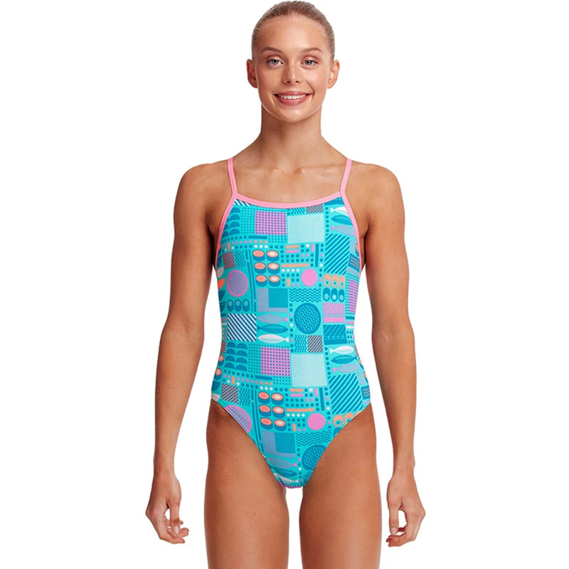 Funkita - Sushi Smooshy - Girls Tie Me Tight One Piece 1 Funkita - Sushi Smooshy - Girls Tie Me Tight One Piece