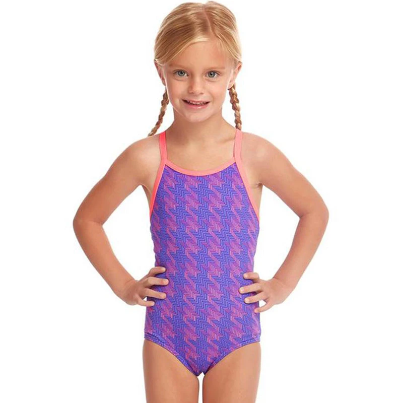 Funkita - Tetris Time - Toddler Girl's Printed One Piece 1 Funkita - Tetris Time - Toddler Girl's Printed One Piece