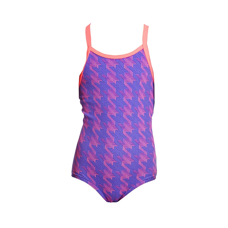 Funkita - Tetris Time - Toddler Girl's Printed One Piece 2 Funkita - Tetris Time - Toddler Girl's Printed One Piece - Image 2