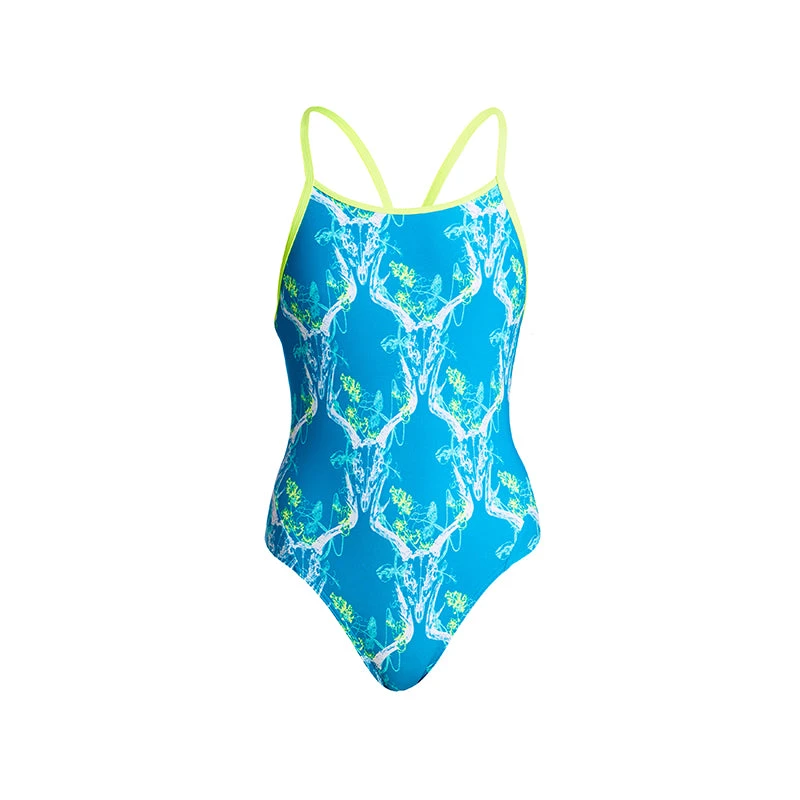Funkita - Thirsty Cow - Girls Diamond Back One Piece 2 Funkita - Thirsty Cow - Girls Diamond Back One Piece - Image 2