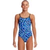 Funkita - Ticker Tape - Girls Diamond Back One Piece