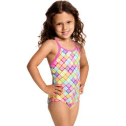 Funkita - Powder Puff - Toddler Girls One Piece -Swim and Beyond funkita toddler girls swimwear powder puff 4