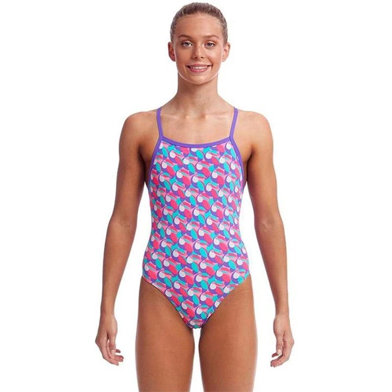 Funkita - Tou Tou - Girls Eco Tie Me Tight One Piece 1 Funkita - Tou Tou - Girls Eco Tie Me Tight One Piece