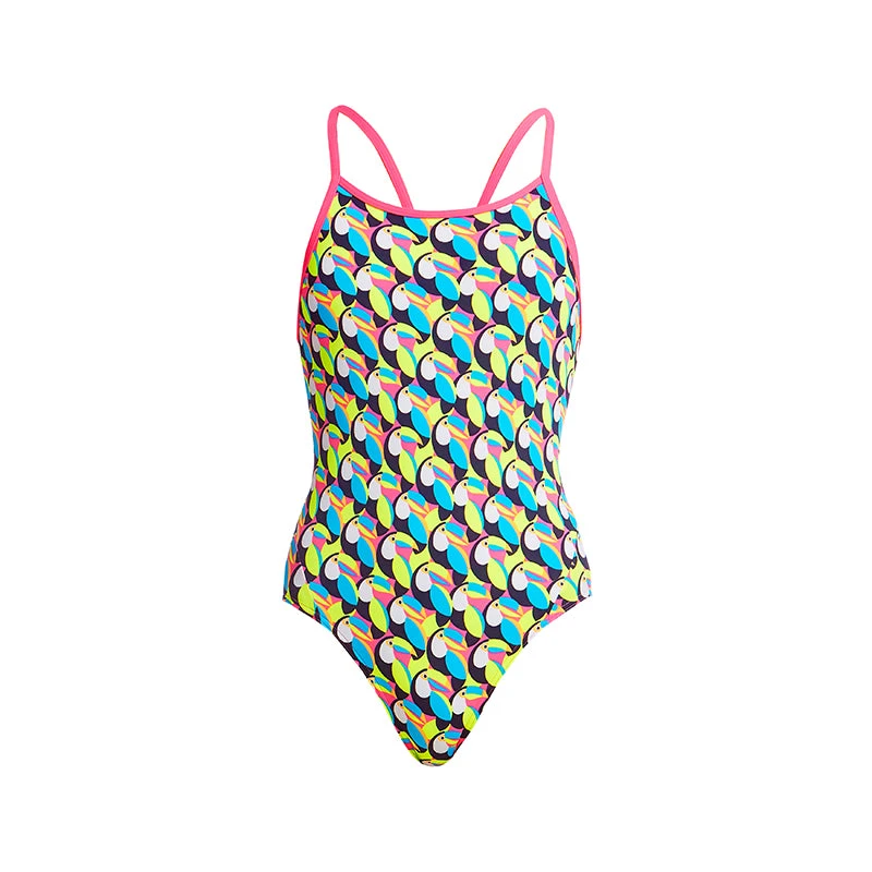 Funkita - Toucan Do It - Girls Diamond Back One Piece 2 Funkita - Toucan Do It - Girls Diamond Back One Piece - Image 2
