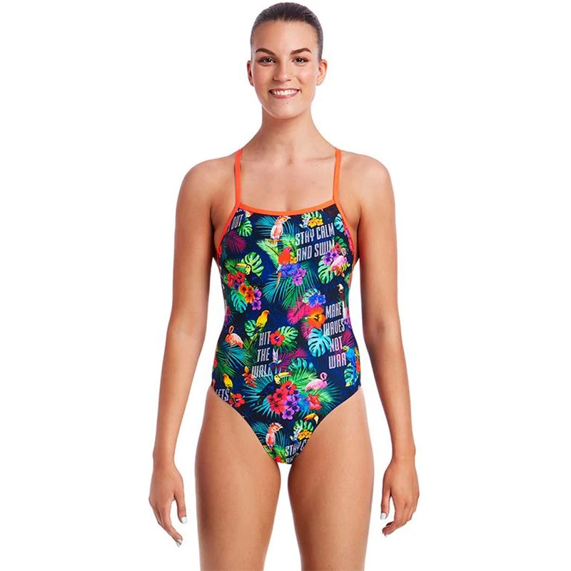 Funkita - Tropic Tag - Ladies Tie Me Tight One Piece 1 Funkita - Tropic Tag - Ladies Tie Me Tight One Piece