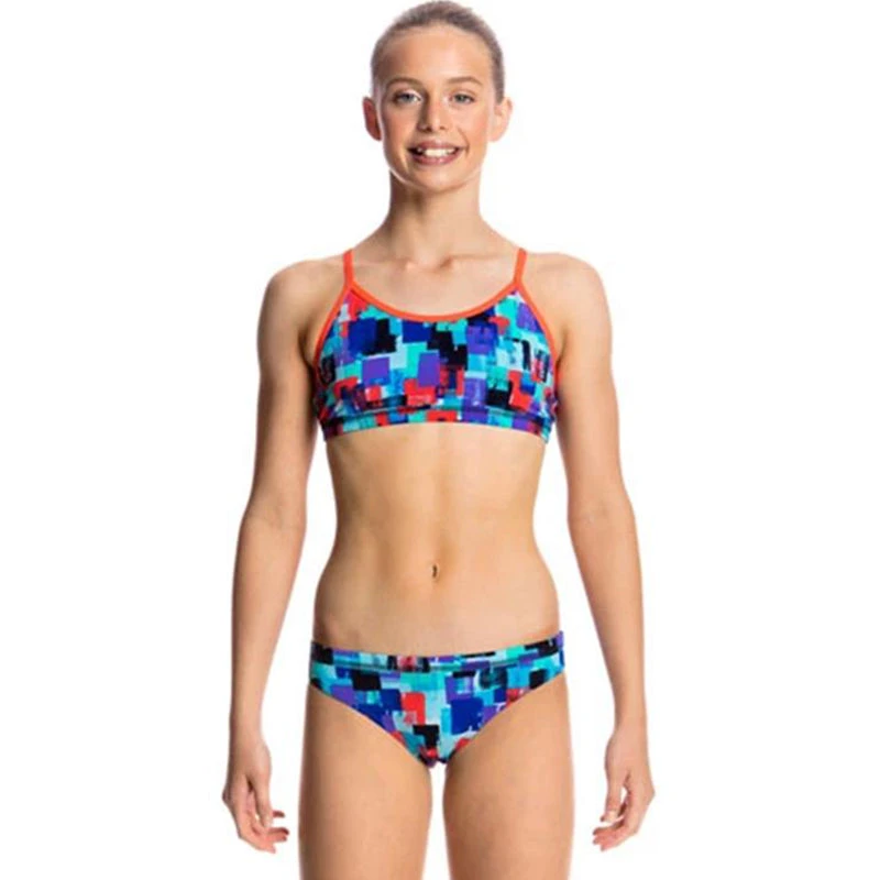Funkita - Vincent Van Funk - Girls Racerback Two Piece 1 Funkita - Vincent Van Funk - Girls Racerback Two Piece