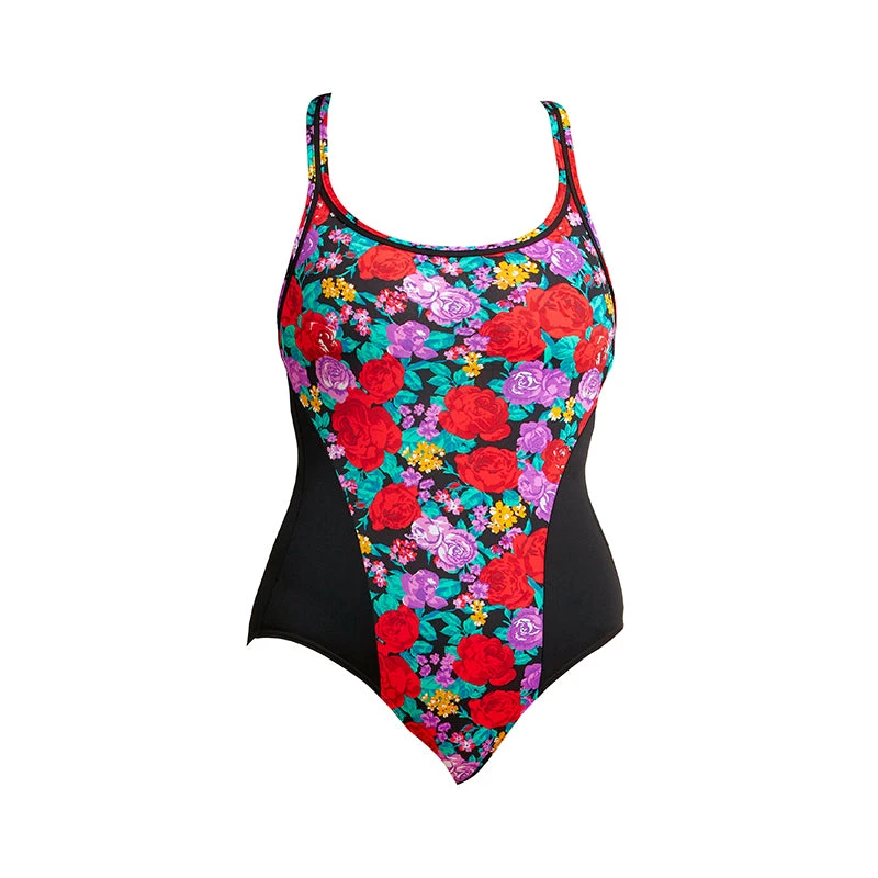 Funkita - Wild Roses Grow - Ladies Locked In Lucy One Piece 2 Funkita - Wild Roses Grow - Ladies Locked In Lucy One Piece - Image 2