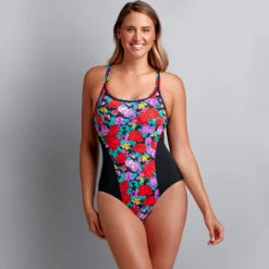 Funkita - Wild Roses Grow - Ladies Locked In Lucy One Piece 9 Funkita - Wild Roses Grow - Ladies Locked In Lucy One Piece -Swim and Beyond funkita wild roses grow ladies locked in lucy one piece 4