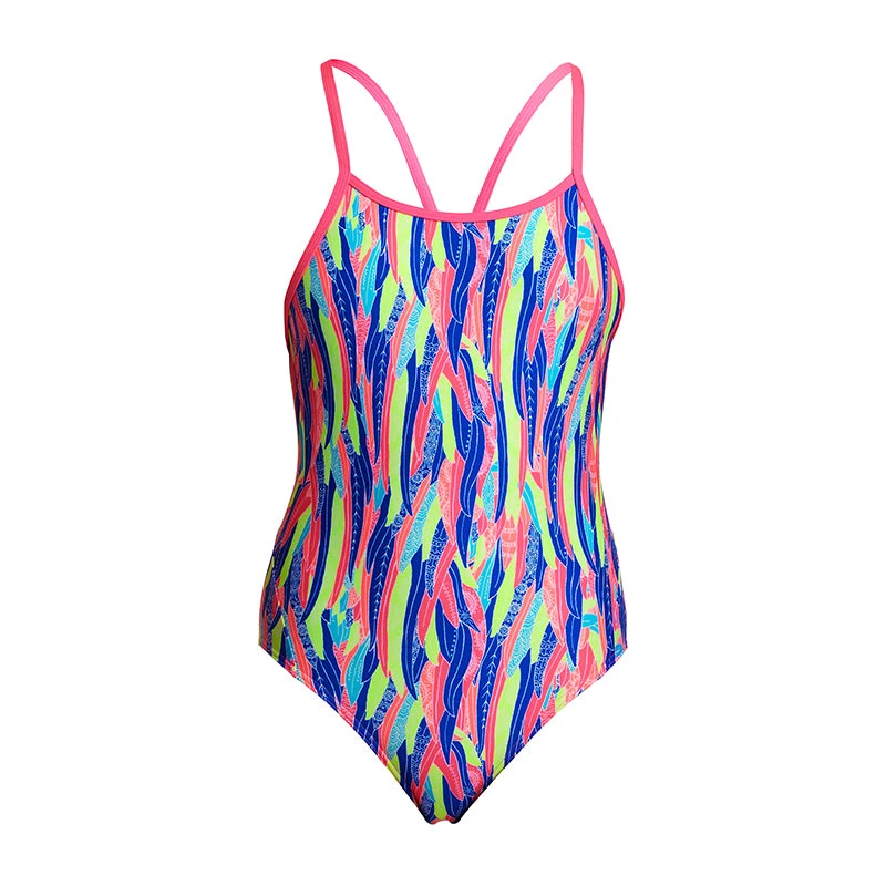 Funkita - Wing Tips - Girls Eco Diamond Back One Piece 2 Funkita - Wing Tips - Girls Eco Diamond Back One Piece - Image 2