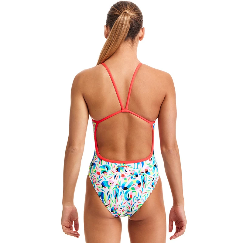 Funkita - Winter Woolies - Girls Eco Single Strap One Piece 3 Funkita - Winter Woolies - Girls Eco Single Strap One Piece - Image 3