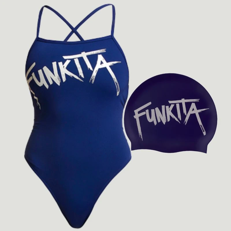 Funkita - Zinc'd - Ladies Strapped In One Piece Plus Swimming Hat 2 Funkita - Zinc'd - Ladies Strapped In One Piece Plus Swimming Hat - Image 2