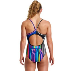Funkita - Zorse Code - Ladies Diamond Back One Piece -Swim and Beyond funkita zorse code ladies diamond back one piece 3