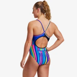 Funkita - Zorse Code - Ladies Diamond Back One Piece -Swim and Beyond funkita zorse code ladies diamond back one piece 4