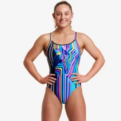 Funkita - Zorse Code - Ladies Diamond Back One Piece -Swim and Beyond funkita zorse code ladies diamond back one piece 5