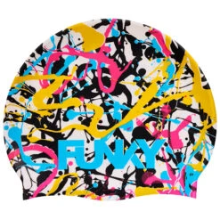 Funky - Messed Up - Silicone Swimming Cap