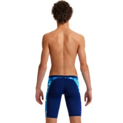 Funky Trunks - Bashed Blue - Boys Training Jammers -Swim and Beyond funky trunks bashed blue boys training jammers 4