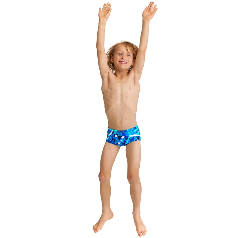 Funky Trunks - Bashed Blue - Toddler Boys Printed Trunks 5 Funky Trunks - Bashed Blue - Toddler Boys Printed Trunks - Image 5