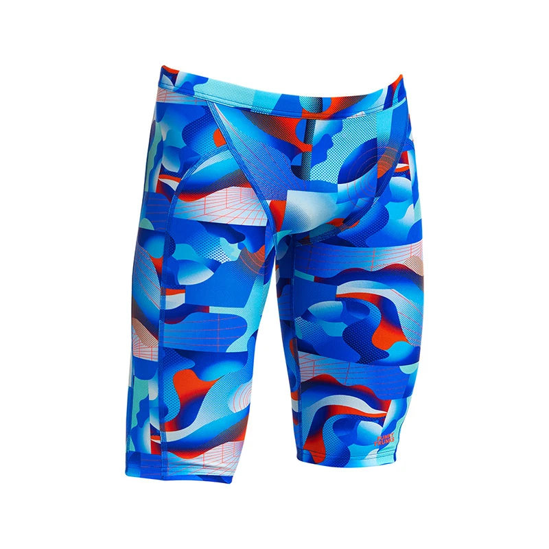 Funky Trunks - Battle Blue - Boys Training Jammers 2 Funky Trunks - Battle Blue - Boys Training Jammers - Image 2